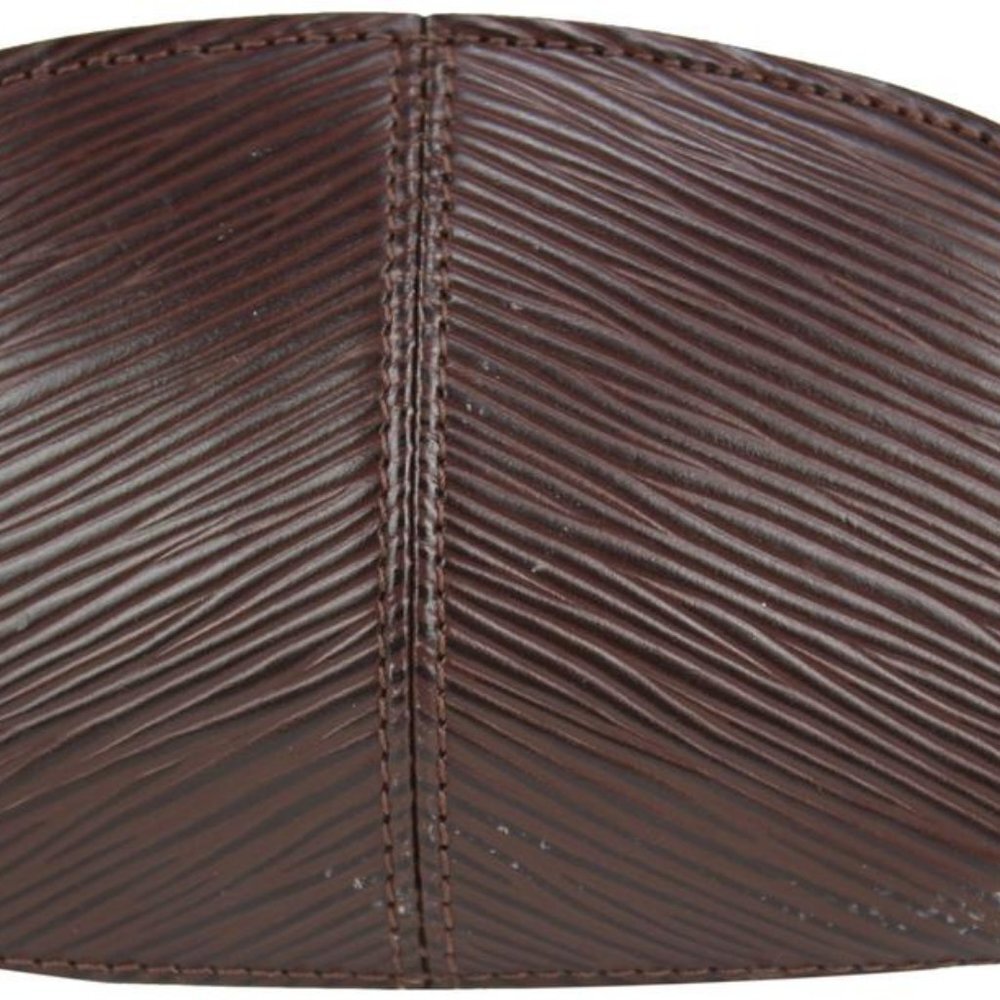 Louis Vuitton Moka Brown Epi Leather Demi Lune Zip
